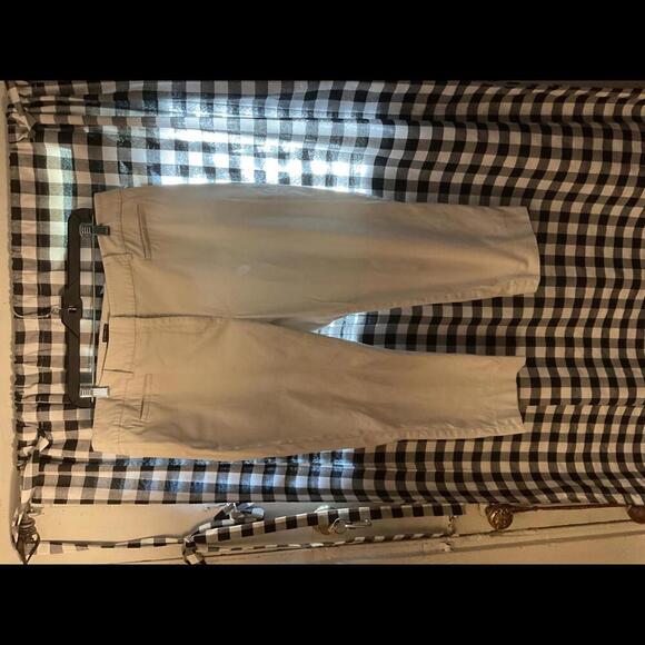 Talbots The Perfect Crop Woman’s Khakis Size 14 Petite - Picture 2 of 8